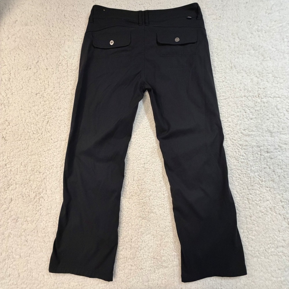Prana Halle Size 14 Short Hiking Pants Black Roll Up Convertible Outdoor Trail - Picture 3 of 11